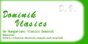 dominik vlasics business card